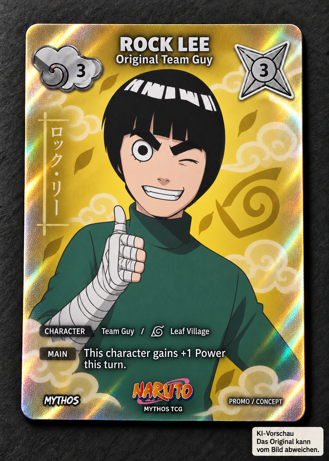 Rock Lee Promo – Naruto Mythos Shinobi Shiren – KI-Vorschau, Original kann abweichen