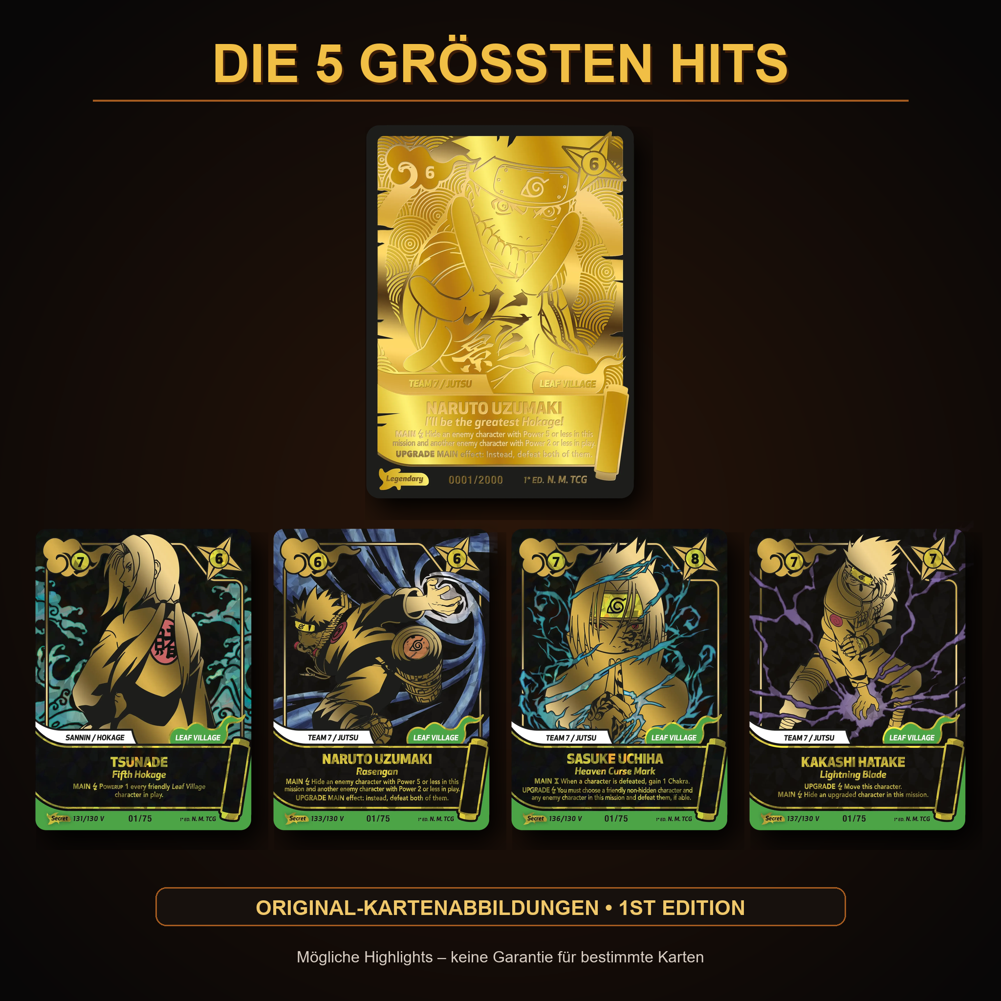 Naruto Mythos TCG – Set 1 Booster Display – First Edition (24 Booster) – Bild 2